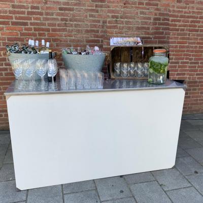 Werktafel inklapbaar wit front