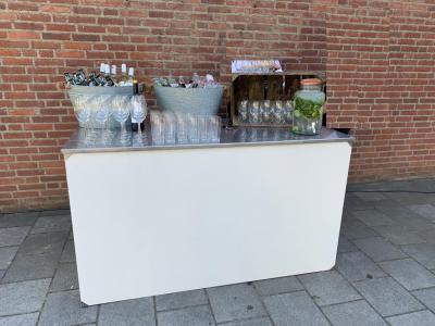 Werktafel inklapbaar wit front