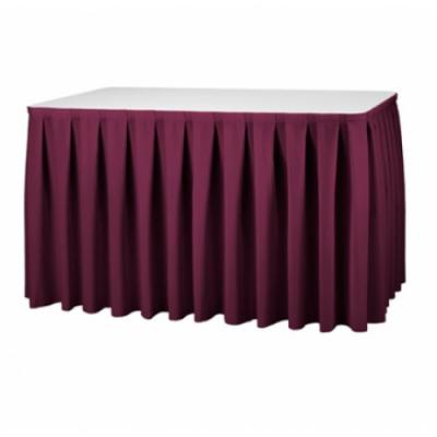 Tafelrok bordeaux 410x72 cm incl. clips